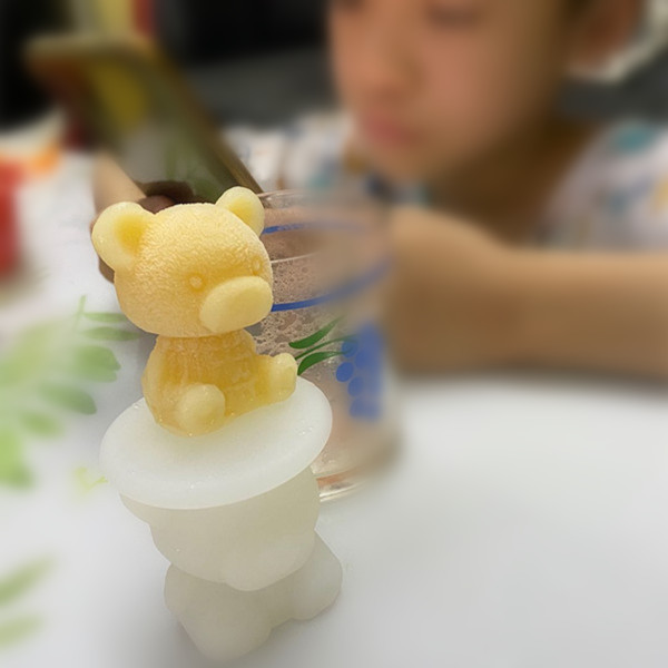 Production Customized Net Red Coffee Ice Bear Silicone Mold DIY Chocolate Bear Ice Cube Mold Bear Ice Tray