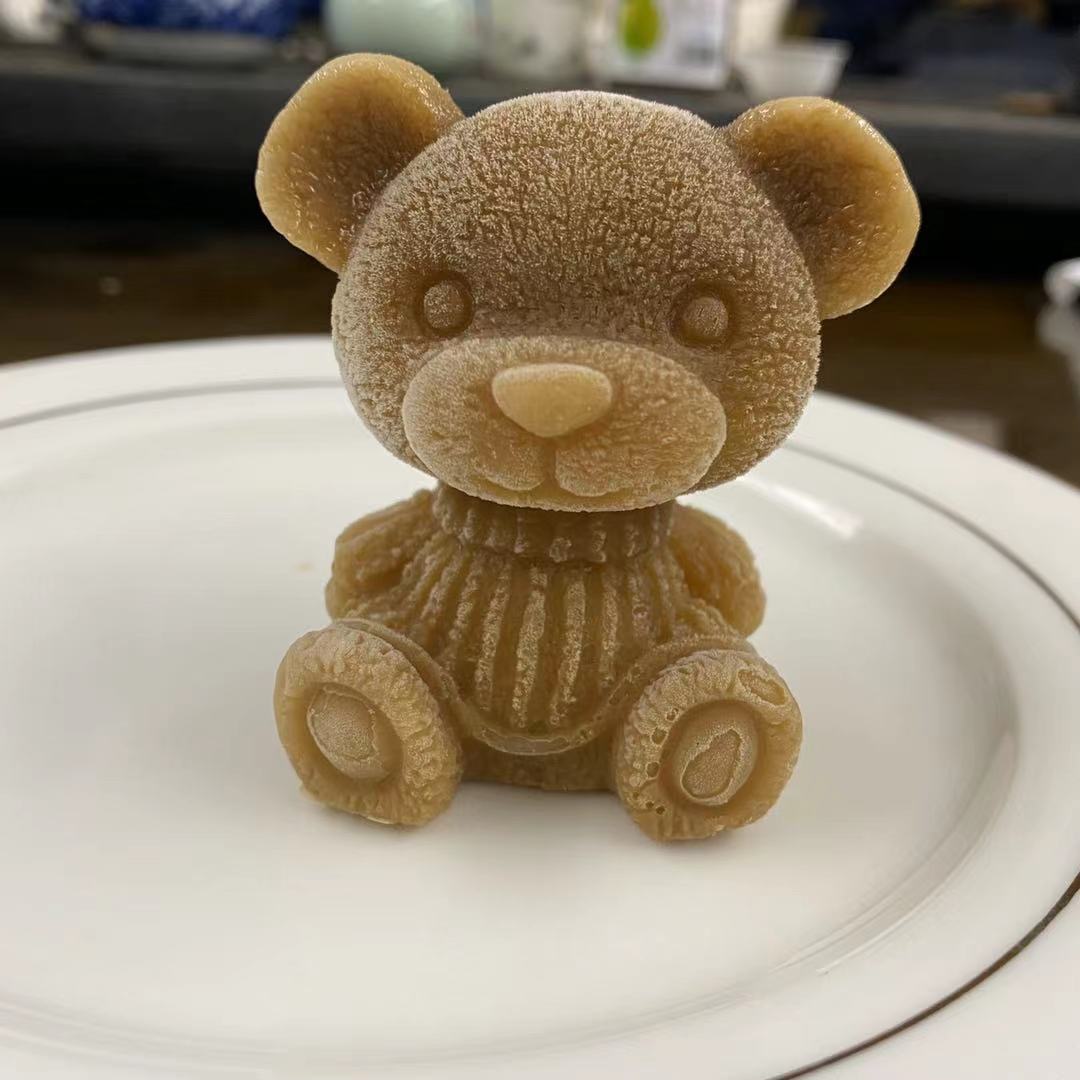 Production Customized Net Red Coffee Ice Bear Silicone Mold DIY Chocolate Bear Ice Cube Mold Bear Ice Tray