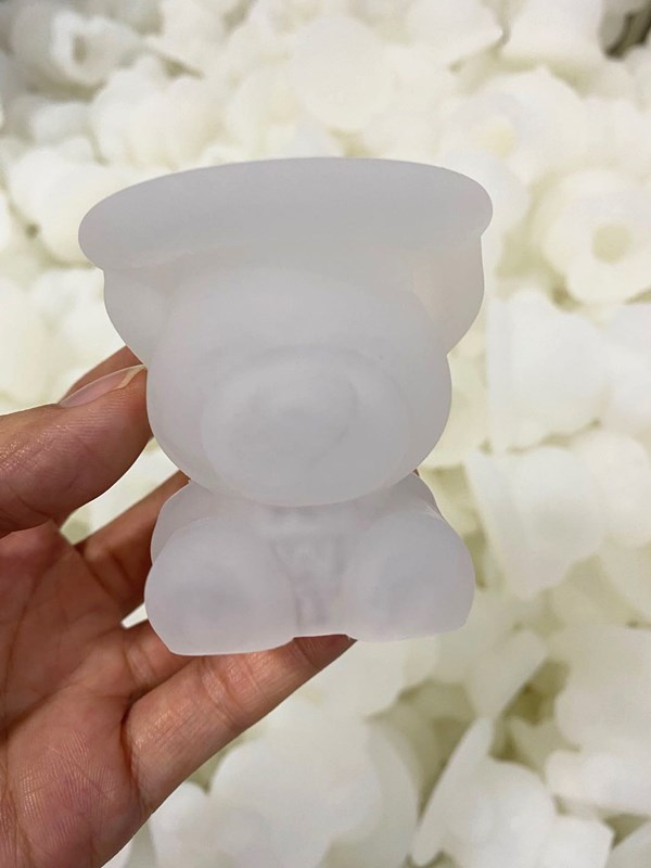 Production Customized Net Red Coffee Ice Bear Silicone Mold DIY Chocolate Bear Ice Cube Mold Bear Ice Tray