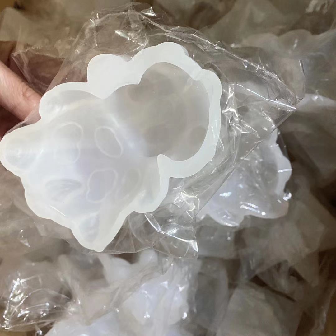 Production Customized Net Red Coffee Ice Bear Silicone Mold DIY Chocolate Bear Ice Cube Mold Bear Ice Tray