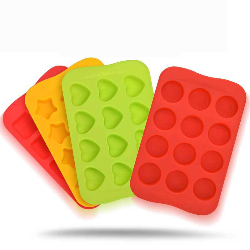 Silicone Chocolate Mold Multi-Shape Flexible Ice Cube Mold Box Whiskey Cake Decoration Ice Tray Baking Mold