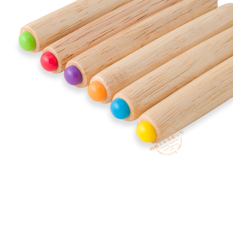 Wholesale 6 pieces set of Swiss fondue fork with oak handle, fondue fork with chocolate fondue