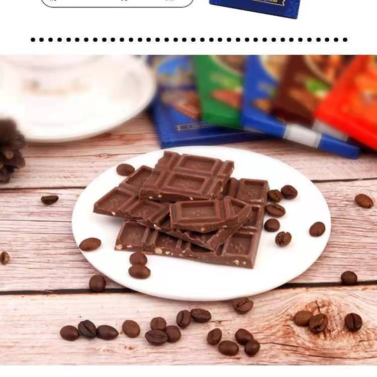 Russian Imported Castle Chocolate 80G Siberian Hazelnut Sandwich Milk Nuts Row Casual Snacks 4 Yuan Free Shipping