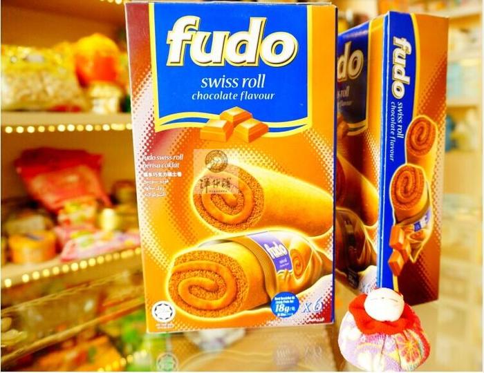 Malaysia imported food, Fudo chocolate / vanilla / cream cake