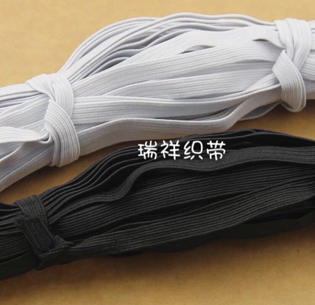 Imported Black and White Elastic Band Rubber Band Accessories 0.3-1.2 Imported Black and White Elastic Band Rubber Band Accessories 0.3-1.2