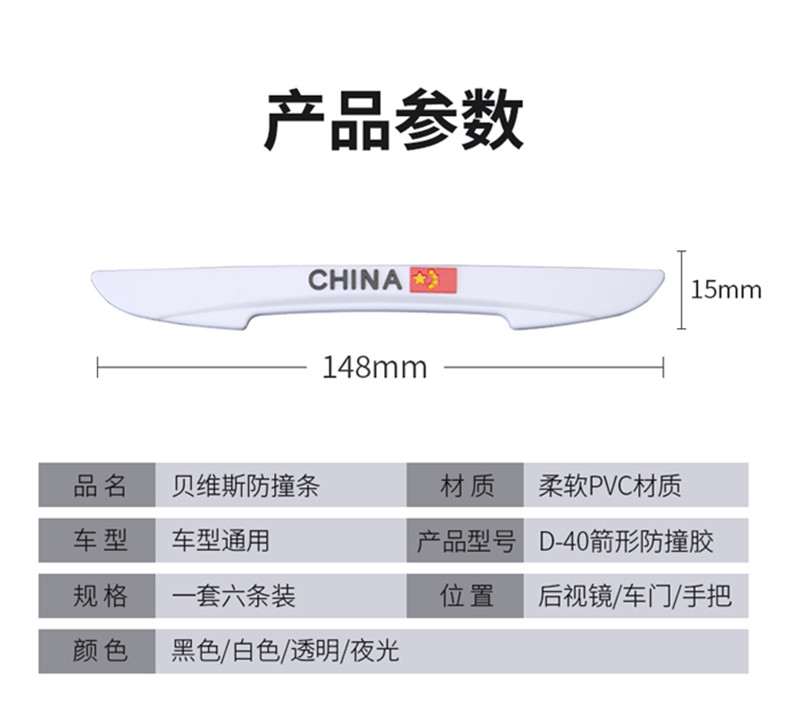 Anti Collision Car Anti-Collision Stickers Door Border Wiper Artifact Rearview Mirror Body Protective Rubber Strip Anti Collision Car Anti-Collision Stickers Door Border Wiper Artifact Rearview Mirror Body Protective Rubber Strip
