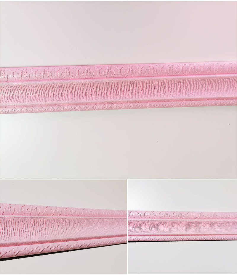 New Waistline Skirting Line Self-Adhesive Stereo Wall Stickers 3D Foam Edge Banding Border Waterproof Anti-Collision 