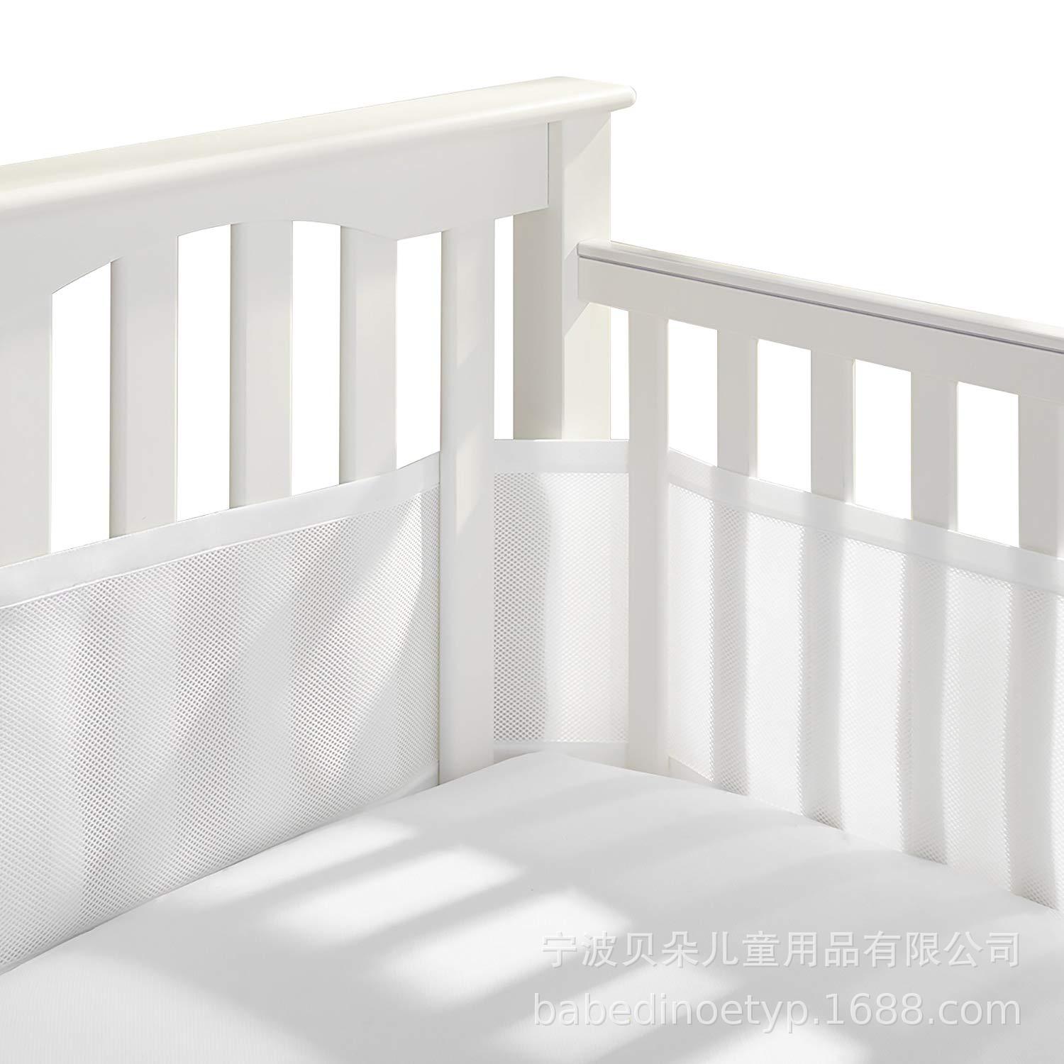 Baby Bed Fence Spring and Summer 3D Breathable Baby Anti-Collision Bedding Kit Removable and Washable  Anti Collision