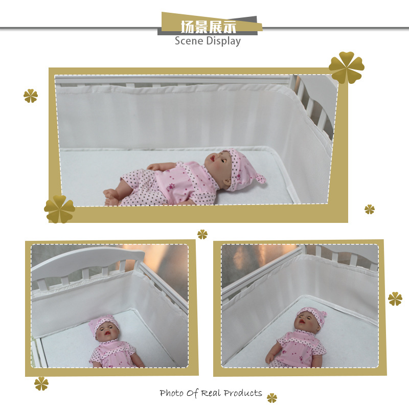 Baby Bed Fence Spring and Summer 3D Breathable Baby Anti-Collision Bedding Kit Removable and Washable Anti Collision Baby Bed Fence Spring and Summer 3D Breathable Baby Anti-Collision Bedding Kit Removable and Washable Anti Collision