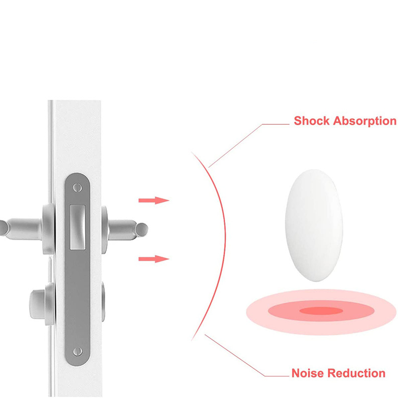 In Stock Wholesale Silicone round Collision Pad Household Door Handle Crash Pad Collision Pad   Anti Collision