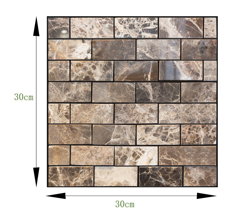 Cross-Border Hot 3D 3D Tile Stickers Anti-Collision Stickers PVC Wall Stickers