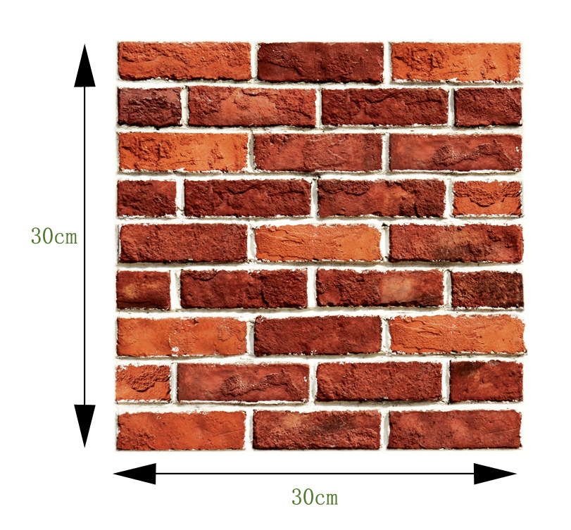Cross-Border Hot 3D 3D Tile Stickers Anti-Collision Stickers PVC Wall Stickers