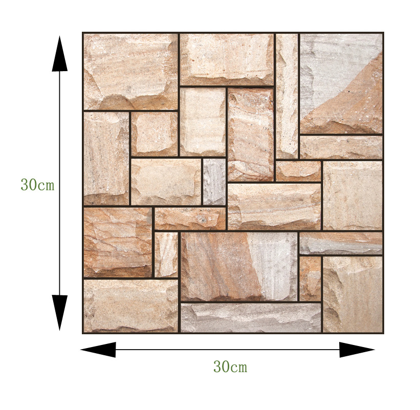 Cross-Border Hot 3D 3D Tile Stickers Anti-Collision Stickers PVC Wall Stickers
