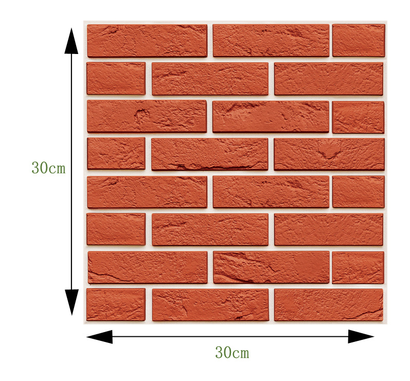 Cross-Border Hot 3D 3D Tile Stickers Anti-Collision Stickers PVC Wall Stickers