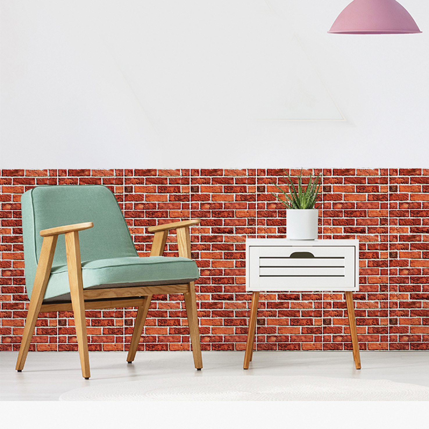 Cross-Border Hot 3D 3D Tile Stickers Anti-Collision Stickers PVC Wall Stickers