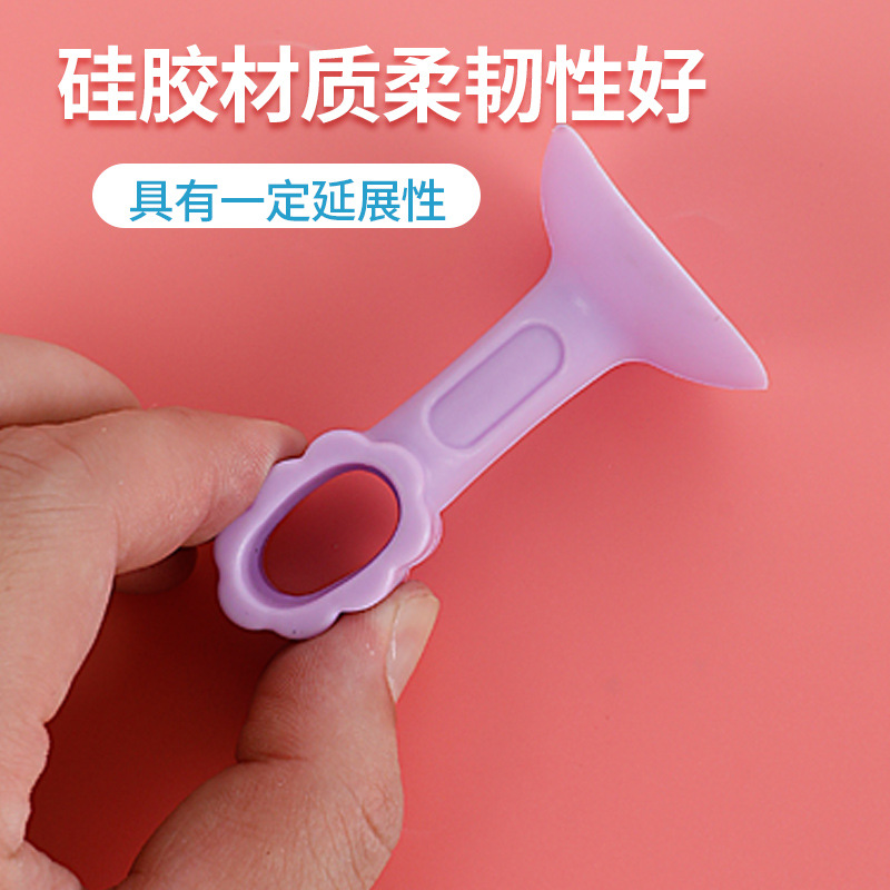 Silicone Door Stopper Anti-Collision Floor Knob Punch-Free Toilet Plastic Door Absorber Floor Mounted   Anti Collision