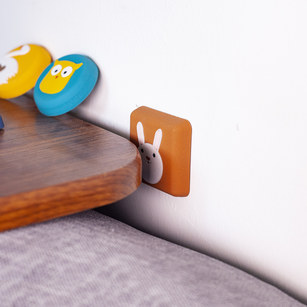 Home Wall Cartoon Collision Pad behind the Door Handle Anti-Collision Sticker Wall Cartoon Buffer Mute Protective Pad