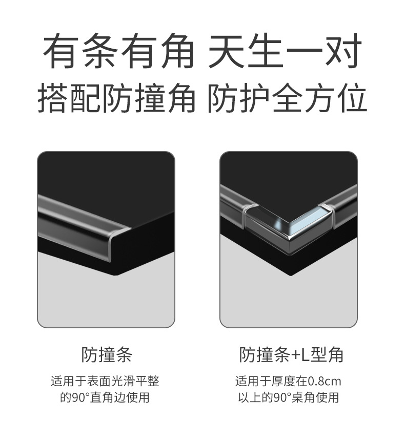 One Piece Dropshipping Children's Transparent Safety Bumper Strip Table and Table Edge Stickers  Anti Collision