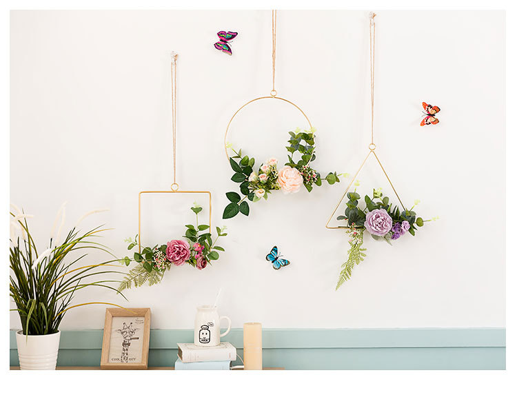 Wall Flower Decoration Ins Style Iron Wall Bracelet Charm Artificial Flower Home Decoration Wall Artificial Flower Wall Flower Decoration Ins Style Iron Wall Bracelet Charm Artificial Flower Home Decoration Wall Artificial Flower