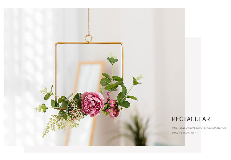 Wall Flower Decoration Ins Style Iron Wall Bracelet Charm Artificial Flower Home Decoration Wall Artificial Flower Wall Flower Decoration Ins Style Iron Wall Bracelet Charm Artificial Flower Home Decoration Wall Artificial Flower