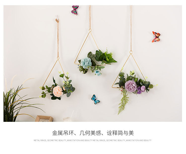 Wall Flower Decoration Ins Style Iron Wall Bracelet Charm Artificial Flower Home Decoration Wall Artificial Flower Wall Flower Decoration Ins Style Iron Wall Bracelet Charm Artificial Flower Home Decoration Wall Artificial Flower