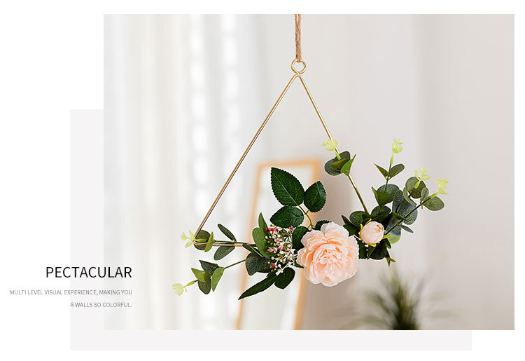 Wall Flower Decoration Ins Style Iron Wall Bracelet Charm Artificial Flower Home Decoration Wall Artificial Flower Wall Flower Decoration Ins Style Iron Wall Bracelet Charm Artificial Flower Home Decoration Wall Artificial Flower