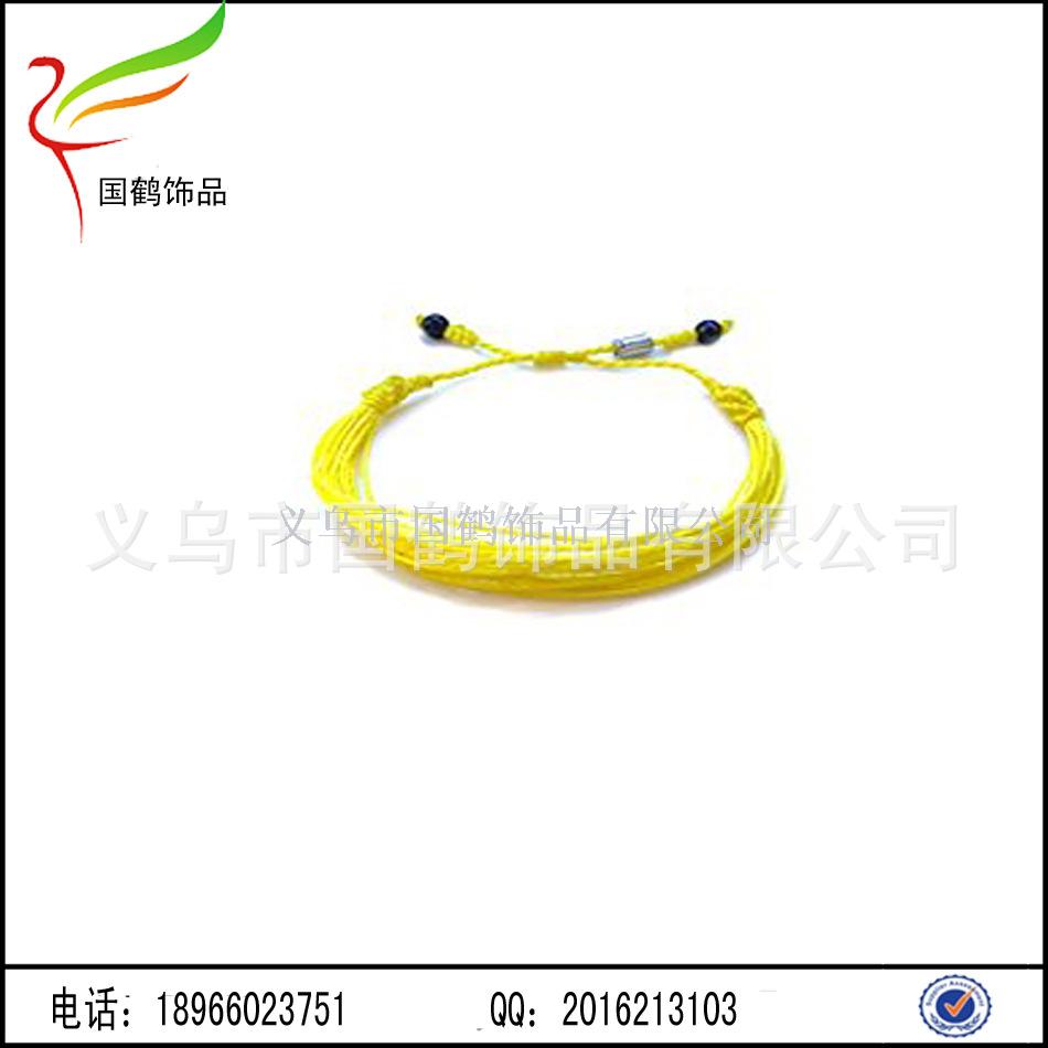 Colorful imported wax rope hand braided bracelet Colorful imported wax rope hand braided bracelet