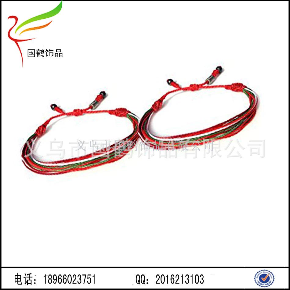 Colorful imported wax rope hand braided bracelet Colorful imported wax rope hand braided bracelet