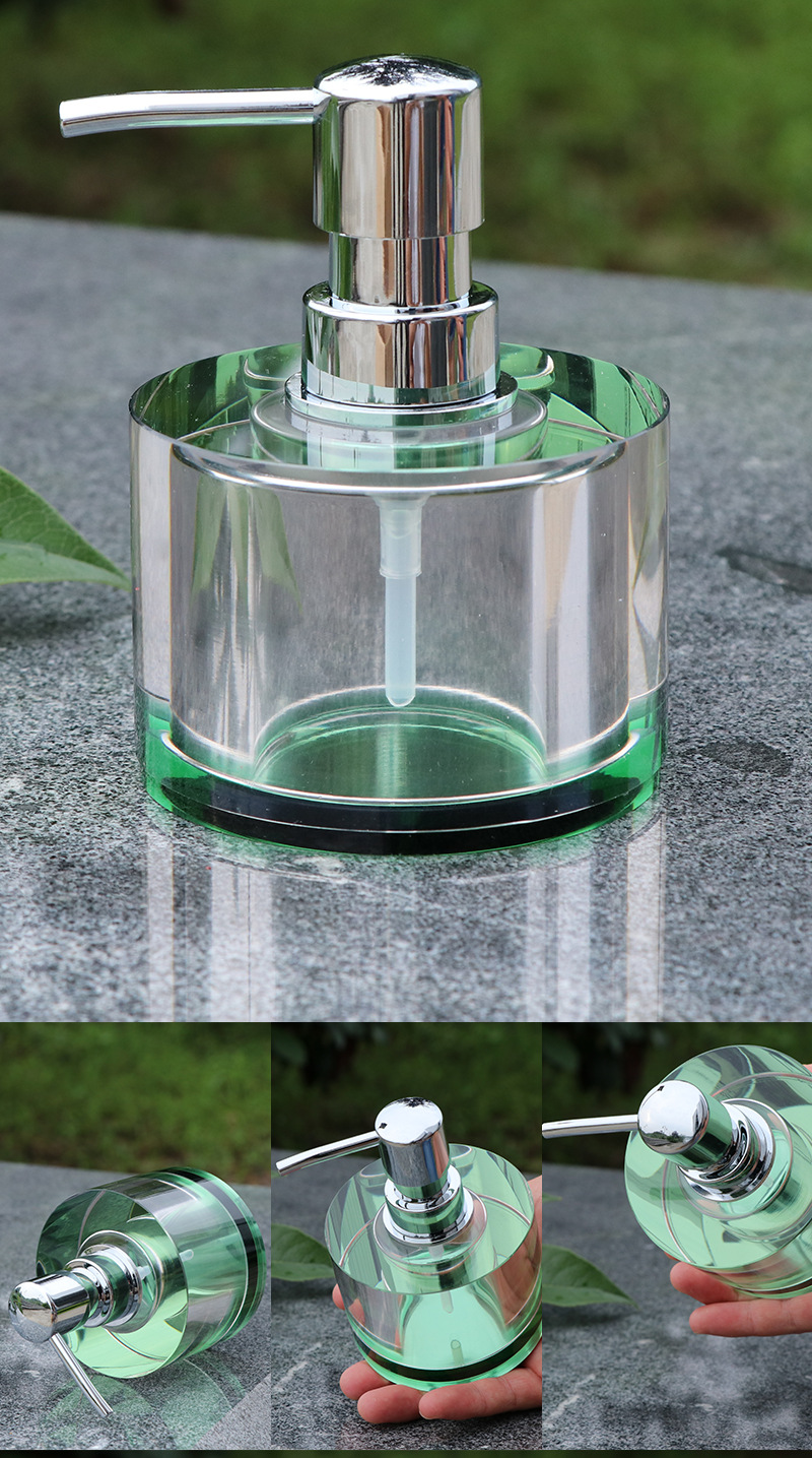 Hotel KTV crystal hand sanitizer bottle soap bottle glass hand sanitizer bottle shampoo bath lotion bottle Bathroom bath