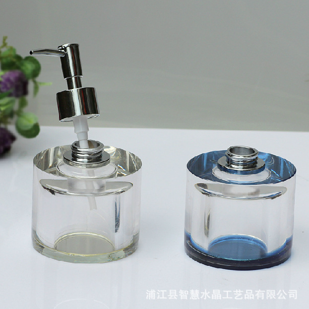 Hotel KTV crystal hand sanitizer bottle soap bottle glass hand sanitizer bottle shampoo bath lotion bottle Bathroom bath