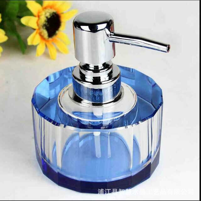 Hotel KTV crystal hand sanitizer bottle soap bottle glass hand sanitizer bottle shampoo bath lotion bottle Bathroom bath