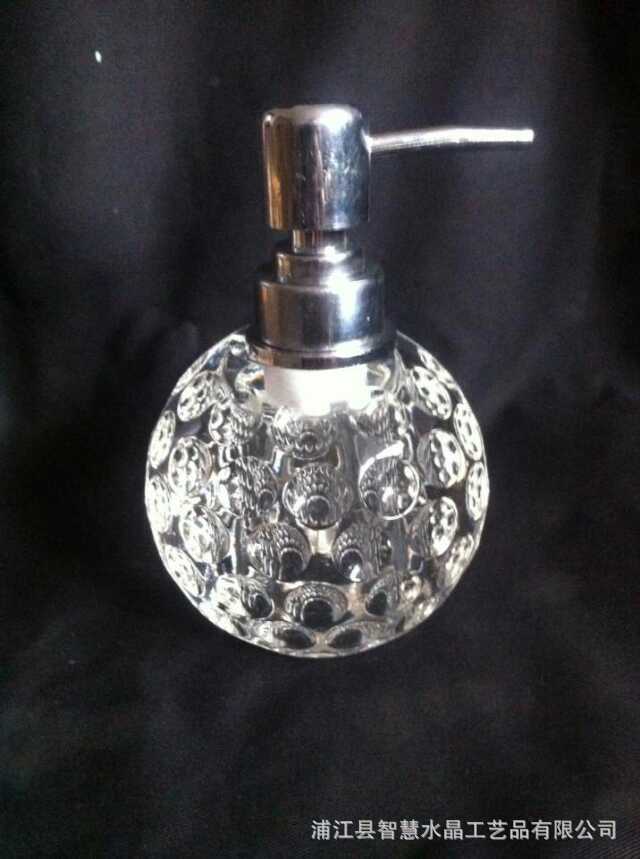 Hotel KTV crystal hand sanitizer bottle soap bottle glass hand sanitizer bottle shampoo bath lotion bottle Bathroom bath
