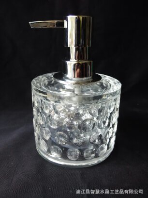 Hotel KTV crystal hand sanitizer bottle soap bottle glass hand sanitizer bottle shampoo bath lotion bottle Bathroom bath