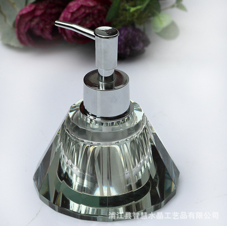 Hotel KTV crystal hand sanitizer bottle soap bottle glass hand sanitizer bottle shampoo bath lotion bottle Bathroom bath