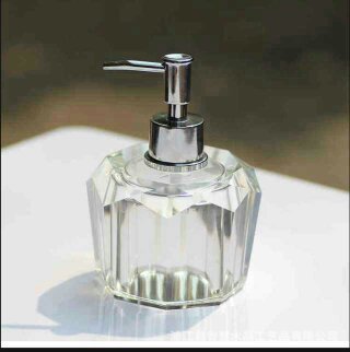 Hotel KTV crystal hand sanitizer bottle soap bottle glass hand sanitizer bottle shampoo bath lotion bottle Bathroom bath