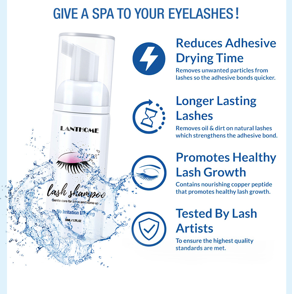 Lian Biquan Eyelash Shampoo Gentle Cleaning Eyelash Makeup Remover Mousse Foam Eyelash Shampoo Lian Biquan Eyelash Shampoo Gentle Cleaning Eyelash Makeup Remover Mousse Foam Eyelash Shampoo