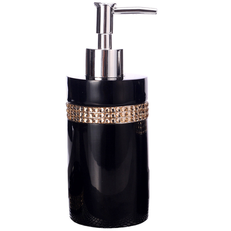 resin creative simple diamondencrusted lotion bottle fashion hotel club shampoo bath lotion hand sanitizer bottle