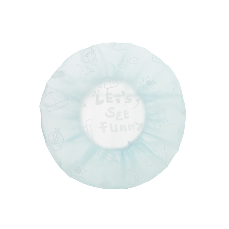 thickened bathroom waterproof shower cap ladies waterproof shower cap environmental protection shampoo cap lampblack cap