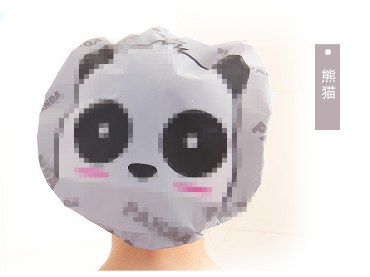 Cute cartoon bathing cap Japanese shower cap shampoo cap anti - lampblack cap