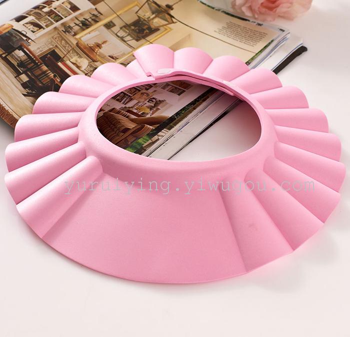 Baby shampoo cap children baby shower cap shower cap waterproof cap can be adjusted to increase