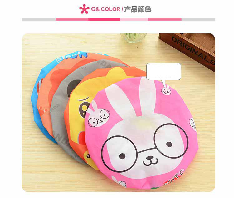 Cute Cartoon Bath Shower Cap Japanese Waterproof Shower Cap Shampoo Cap Coking Caps