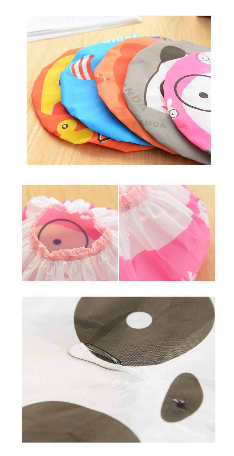 Cute Cartoon Bath Shower Cap Japanese Waterproof Shower Cap Shampoo Cap Coking Caps