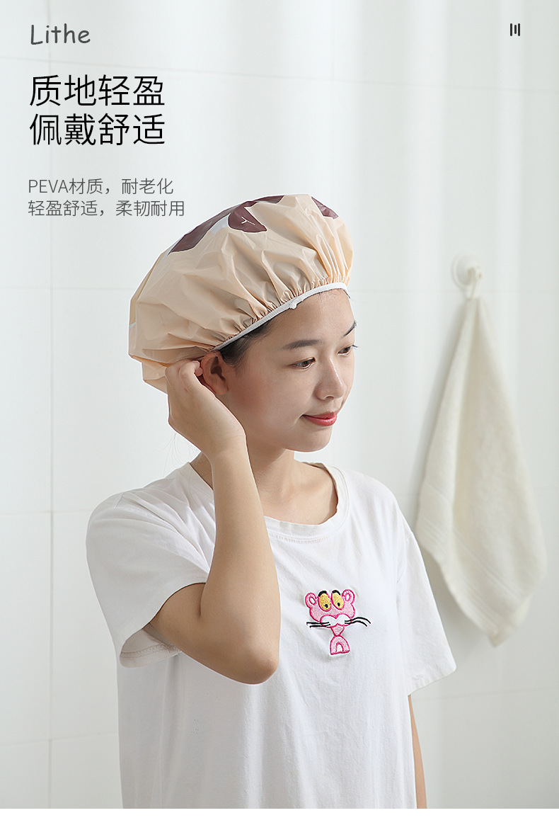Cartoon Shower Cap Female Waterproof Shampoo Bath Cap Shower Cap Kitchen Lampblack Hat Cross-Border Shower Hat Cartoon Shower Cap Female Waterproof Shampoo Bath Cap Shower Cap Kitchen Lampblack Hat Cross-Border Shower Hat