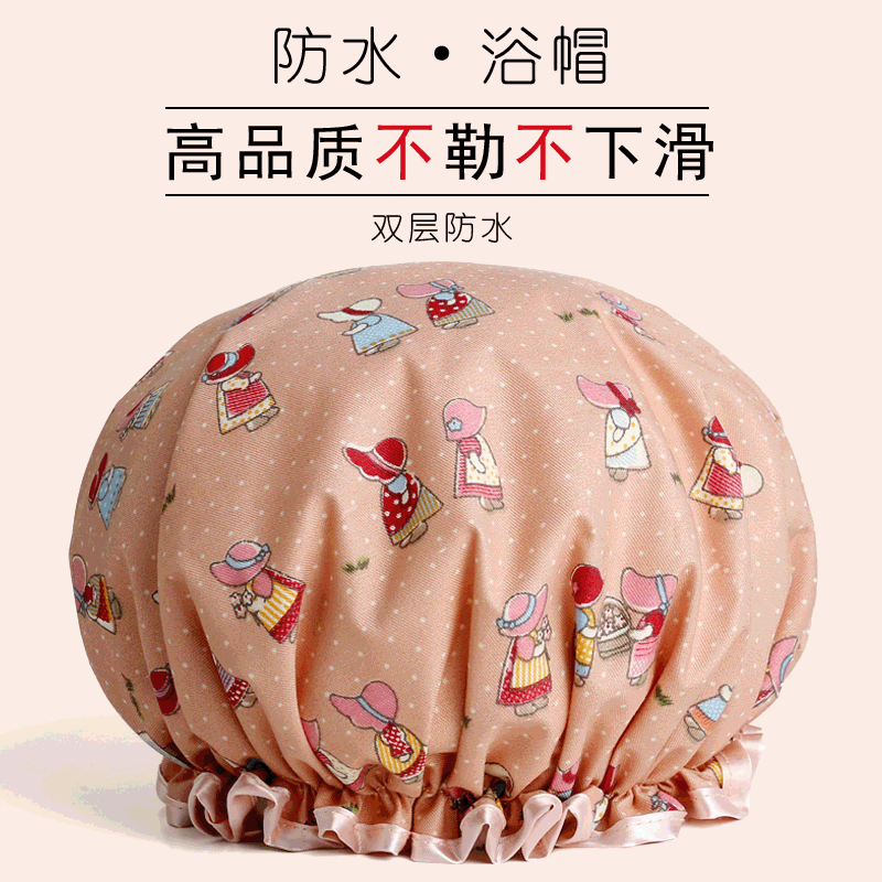 Manufacturers wholesale Korean version of rural women adult waterproof bath cap kitchen lampblack cap shampoo bath cap