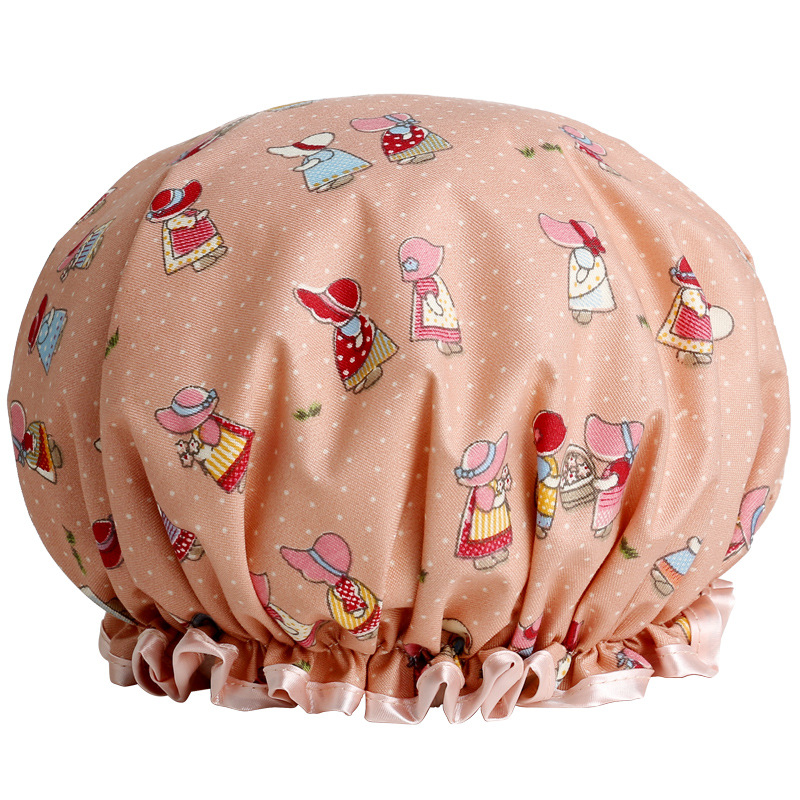 Manufacturers wholesale Korean version of rural women adult waterproof bath cap kitchen lampblack cap shampoo bath cap