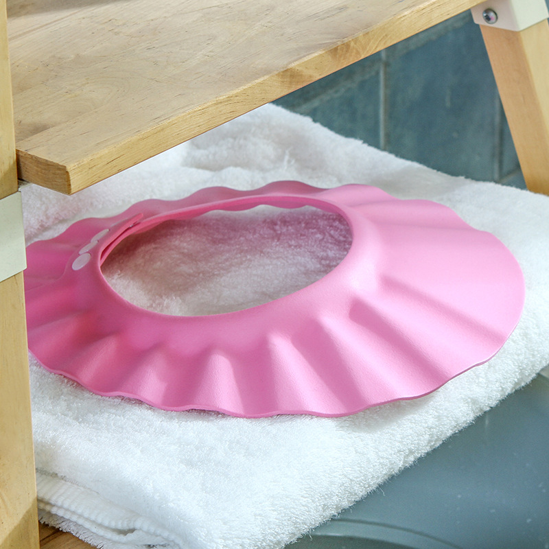 Baby Shampoo Cap Waterproof Ear Protection Adjustable Baby Shower Cap Thick Soft Children&#039;s Shampoo Cap Shower Cap