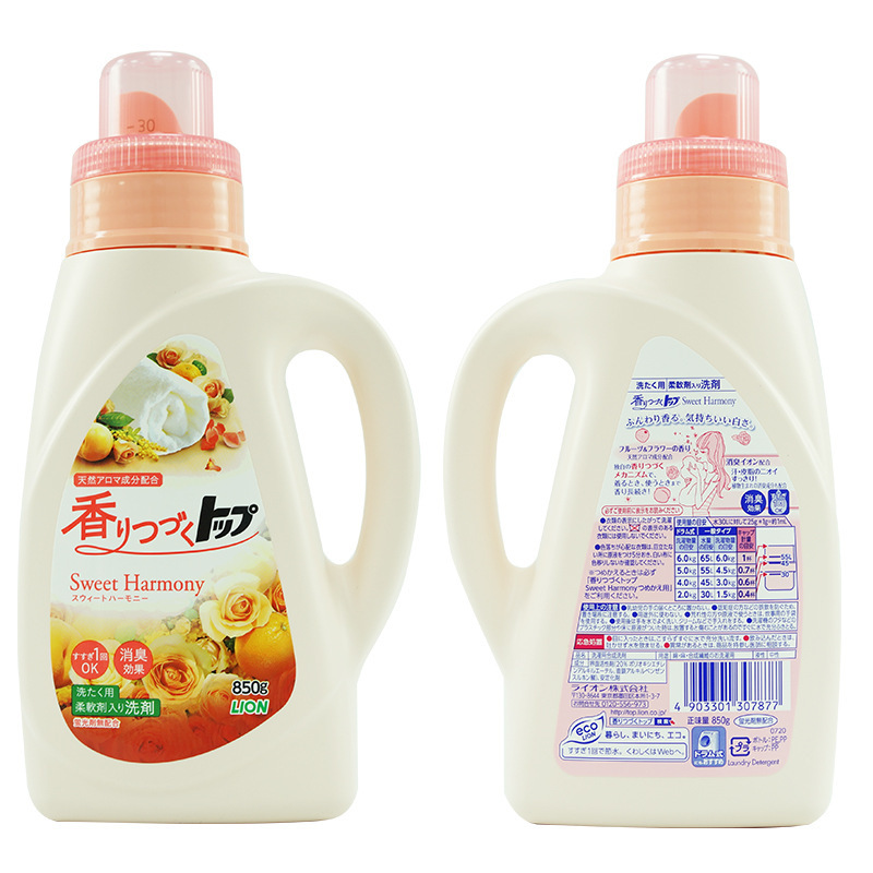 Japan Imported Lion LION Top Fragrance Soft Laundry Detergent 850G Rose Fruit Fragrance Family Pack Laundry Detergent