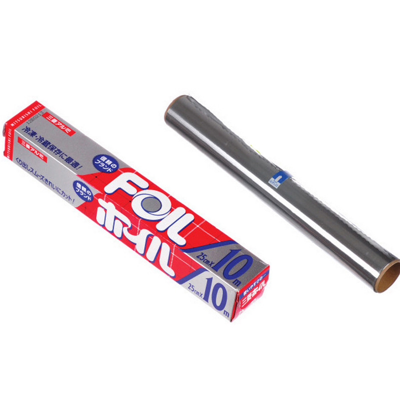 Japan Imported Disposable Aluminized Paper Thick Foil Barbecue Baking Oven Paper Tin Foil 10 M