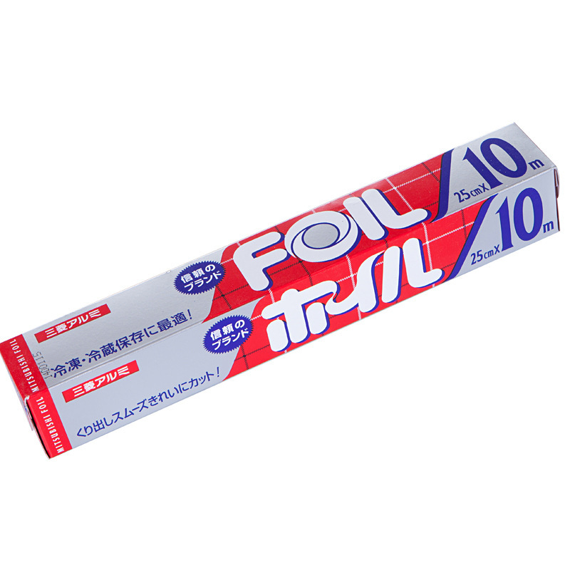 Japan Imported Disposable Aluminized Paper Thick Foil Barbecue Baking Oven Paper Tin Foil 10 M