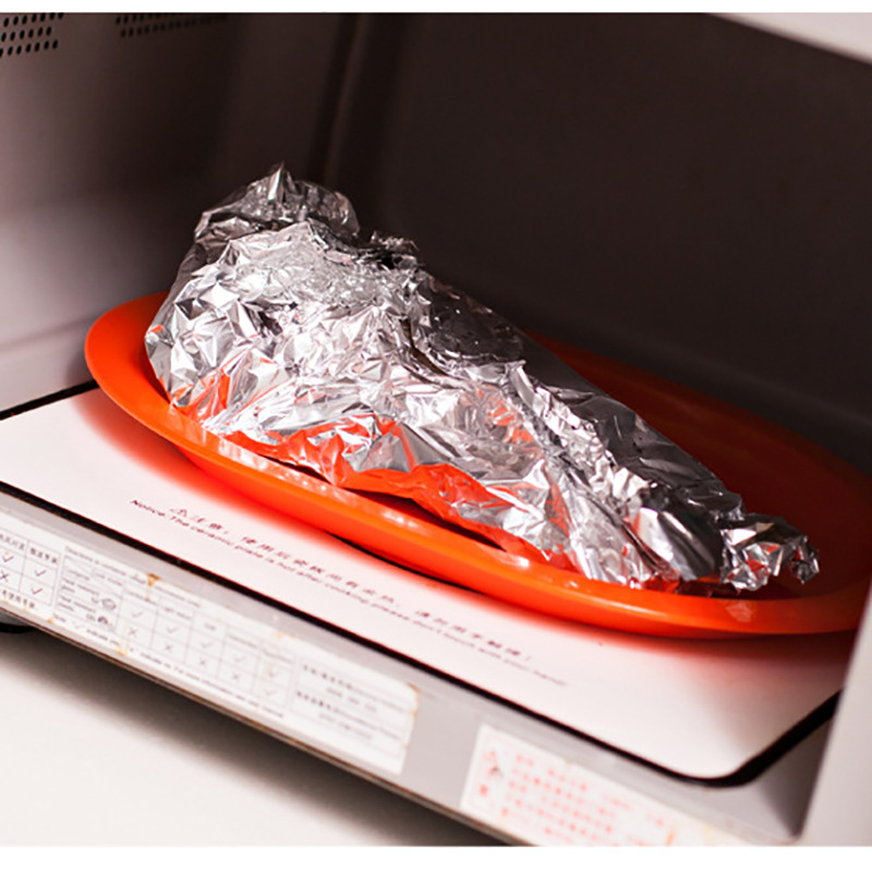Japan Imported Disposable Aluminized Paper Thick Foil Barbecue Baking Oven Paper Tin Foil 10 M